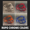 Schutt ROPO Metal Mini Helmet Facemask(Chrome Colors)