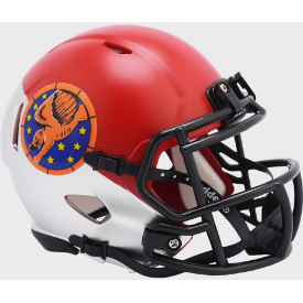 Riddell Nebraska Speed Mini Helmet, Red/White