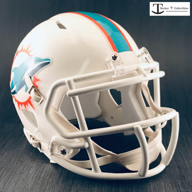 Mini Speed Helmet Riddell Miami Dolphins 2018 